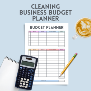 Cleaning Business Budget Planner