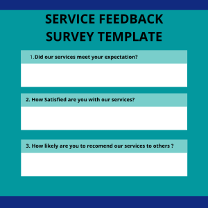 Service Feedback Survey Template