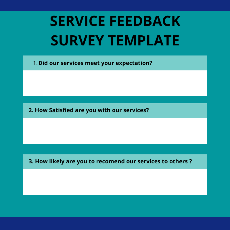 Service Feedback Survey Template