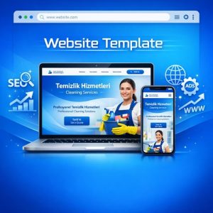 Cleaning Business Website Template (Turkish Market Optimized)