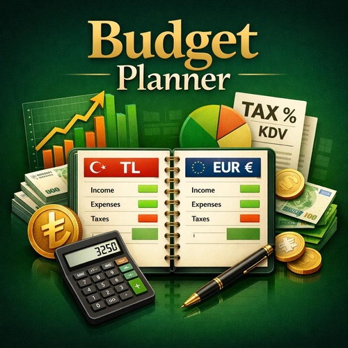 Cleaning Business Budget Planner for Turkey