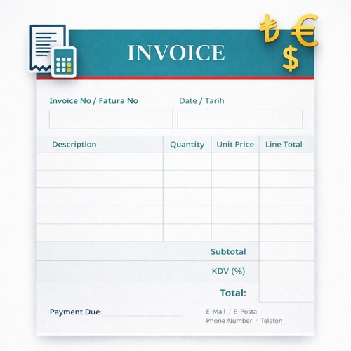 Invoice Template (Turkish Tax Compliant)
