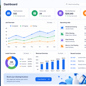 Cleaning Business CRM Template for Turkish Market