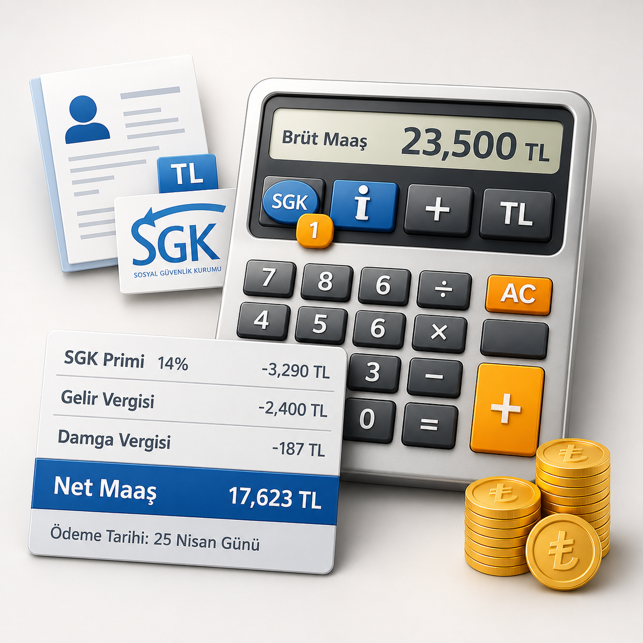 Payroll Calculator Template for Turkish Employees
