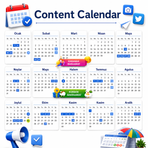 Social Media Content Calendar for Turkish Market