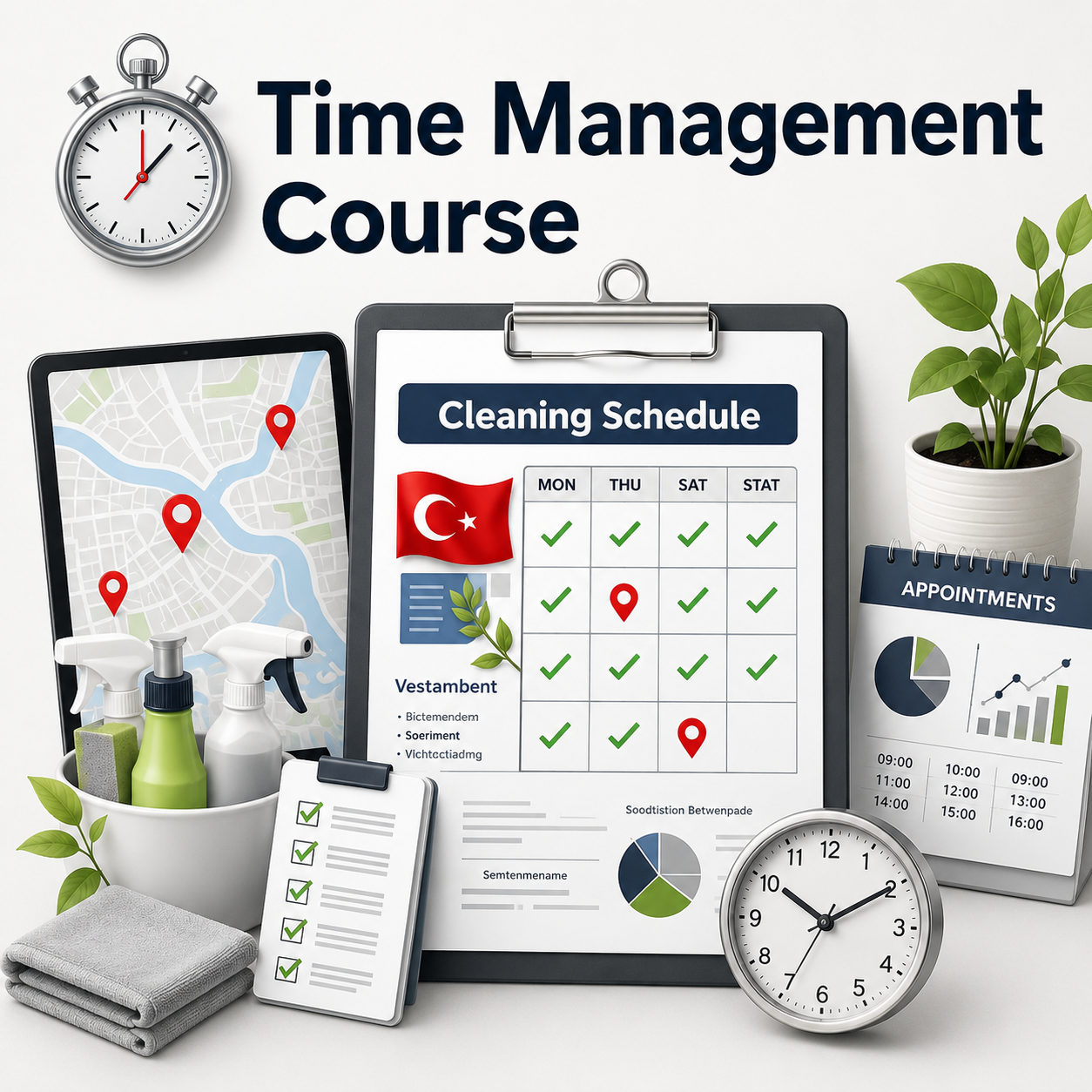 Time Management for Cleaners Course (Turkish Market)