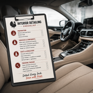 Vehicle Interior Detailing Checklist for Turkey