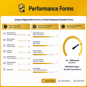 Employee Performance Review Forms for Turkey