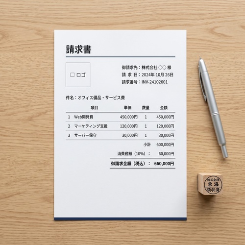 Invoice Template (Japanese Tax Compliant)
