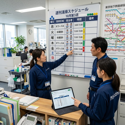 Daily Cleaning Schedule Template (Japan Time Zone)
